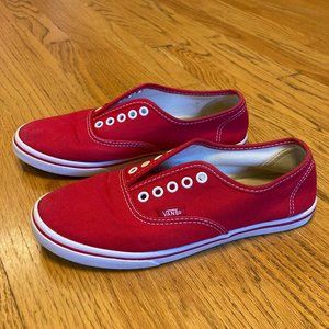 Vans Red Sneakers Shoes Women's sz 7 / Men's sz 5.5